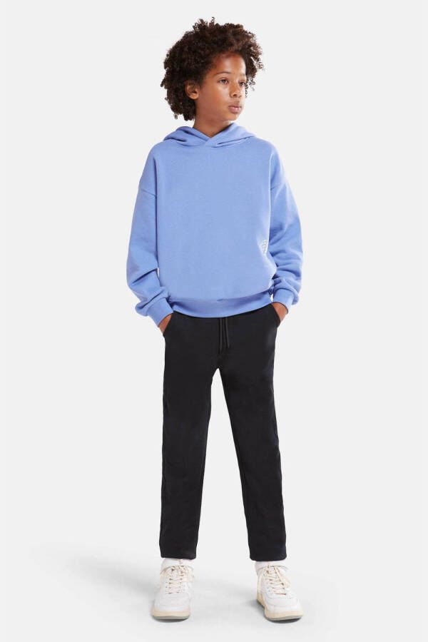 Shoeby hoodie Mitsu met printopdruk blauw Sweater Printopdruk 110 116