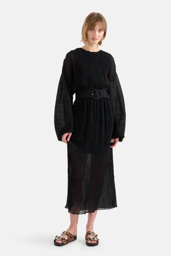 Shoeby jurk met ceintuur zwart
