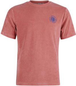 Shoeby Refill badstof T-shirt Edwin met borduursels roze