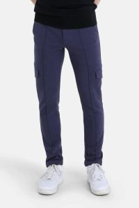 Shoeby Refill regular fit broek Smart Cargo grijsblauw