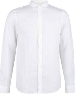 Shoeby Refill regular fit overhemd Linen wit