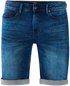 Shoeby Refill straight fit jeans short Lewis darkblue