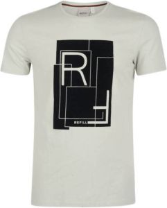Shoeby Refill T-shirt Benja met printopdruk lichtgroen