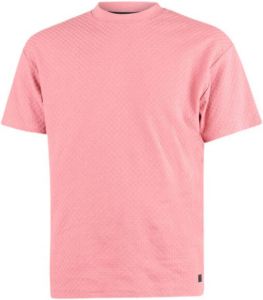 Shoeby Refill T-shirt Square met textuur pink