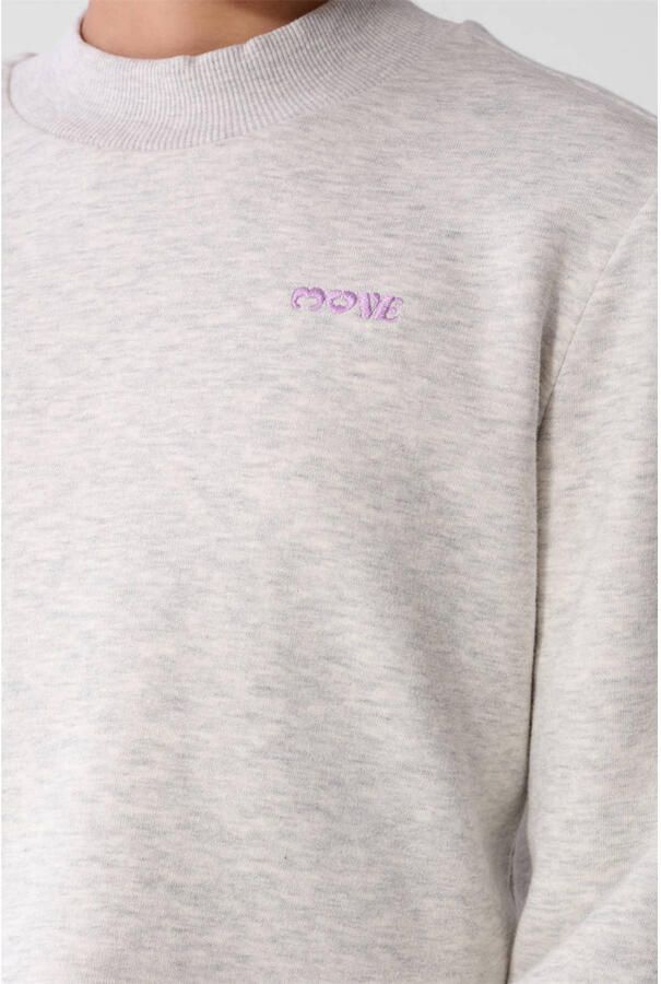 Shoeby aansluitende sweater met ruches lichtgrijs - Foto 3