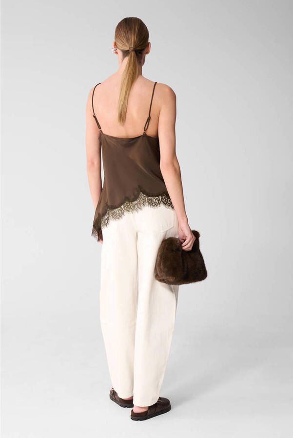 Shoeby asymmetrische top bruin - Foto 2