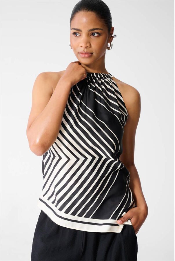 Shoeby asymmetrische top zwart