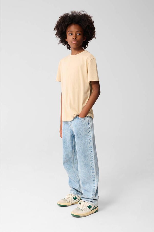 Shoeby baggy fit jeans medium blue denim bleached