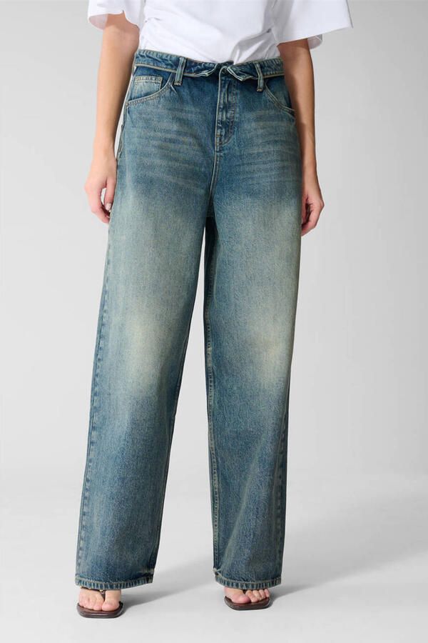 Shoeby baggy jeans medium blauw