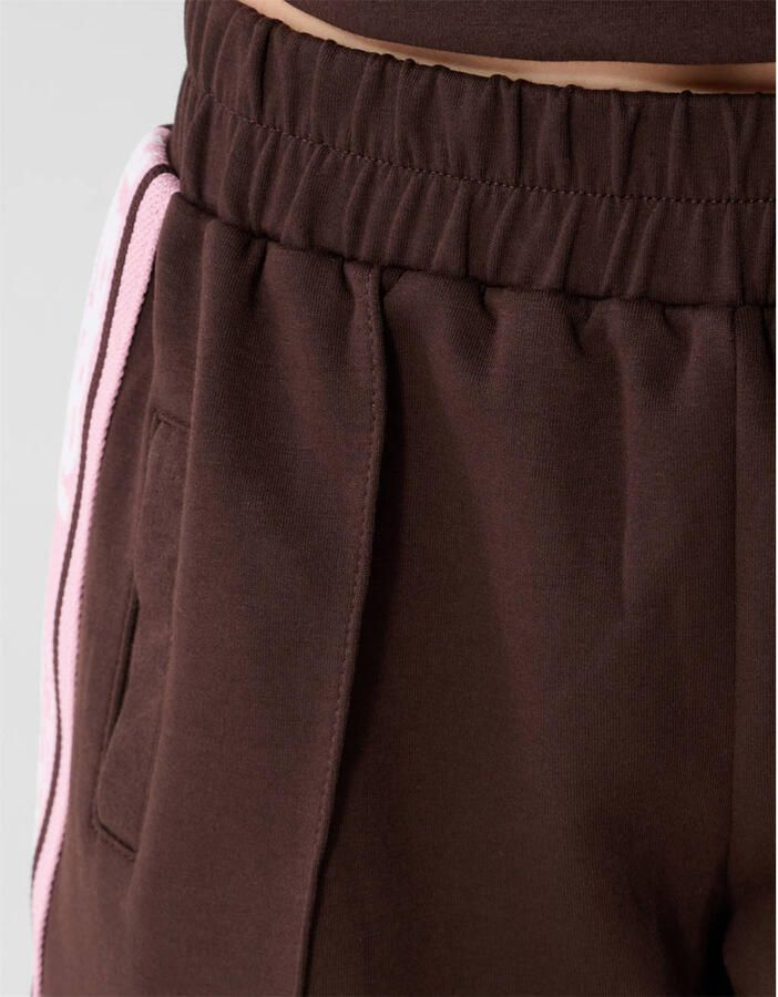 Shoeby ballon joggingbroek donkerbruin roze - Foto 2