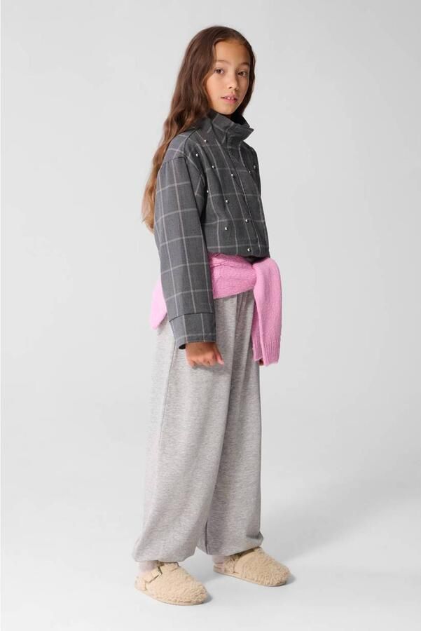 Shoeby ballonbroek darkgrey Grijs Meisjes Sweat Effen - Foto 3