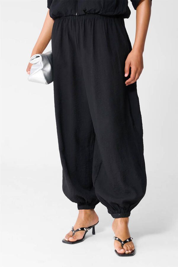 Shoeby balloon high waist broek zwart