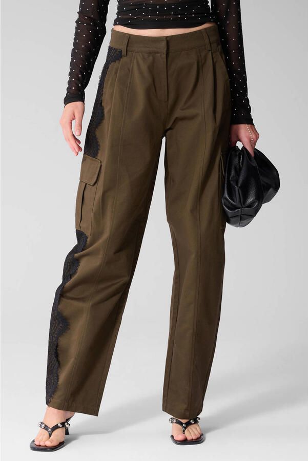 Shoeby barrel broek bruin