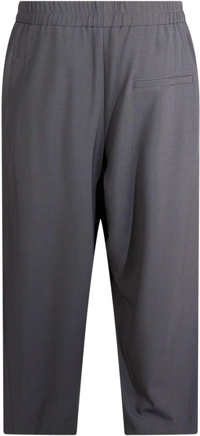 Shoeby barrel broek met plooien grijs - Foto 3