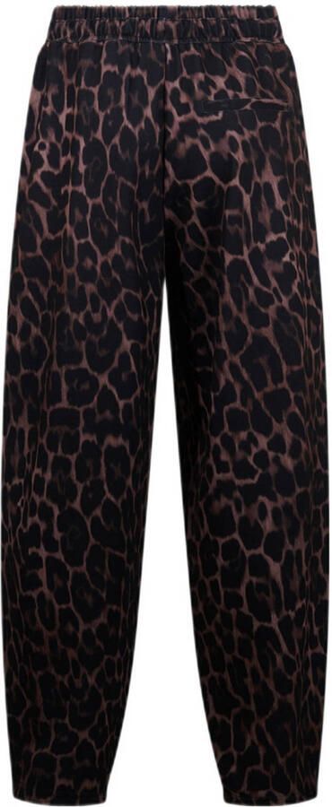 Shoeby barrel high waist broek met panterprint bruin - Foto 3