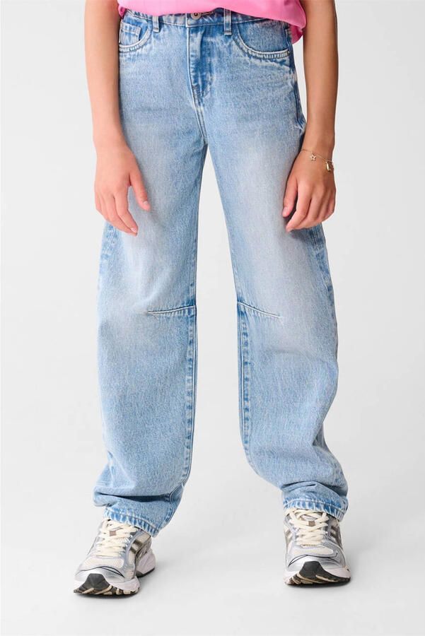 Shoeby high waist barrel jeans light blue denim