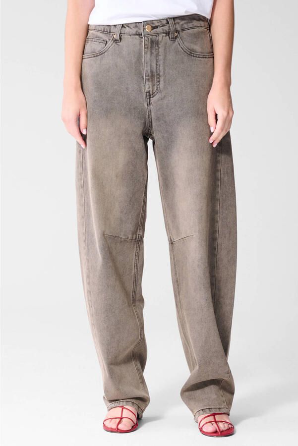 Shoeby barrel jeans grijs