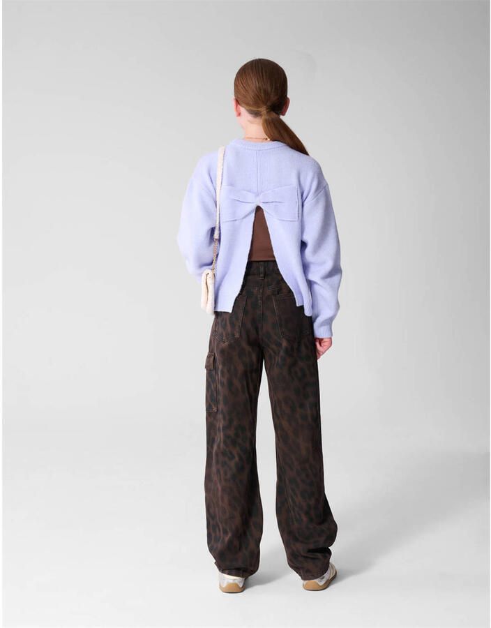 Shoeby barrel jeans met panterprint donkerbruin - Foto 2