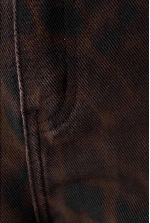 Shoeby barrel jeans met panterprint donkerbruin Meisjes Katoen Panterprint - Foto 2