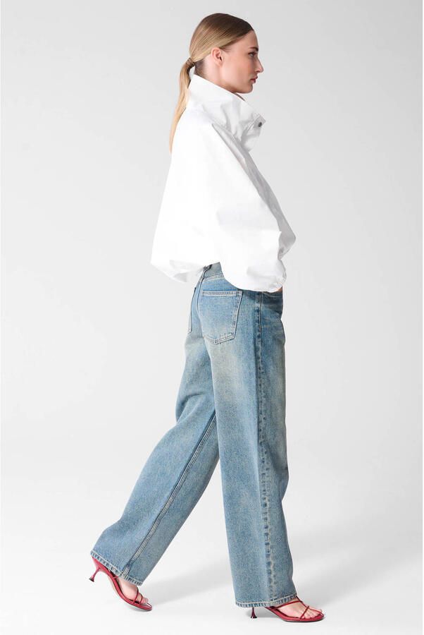 Shoeby barrel jeans middelblauw - Foto 2