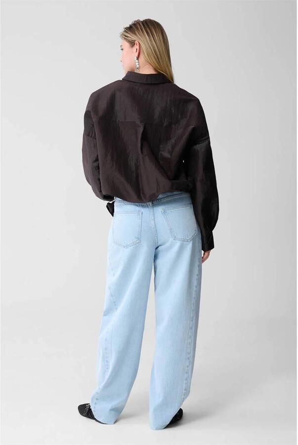 Shoeby blouse donkerbruin - Foto 2