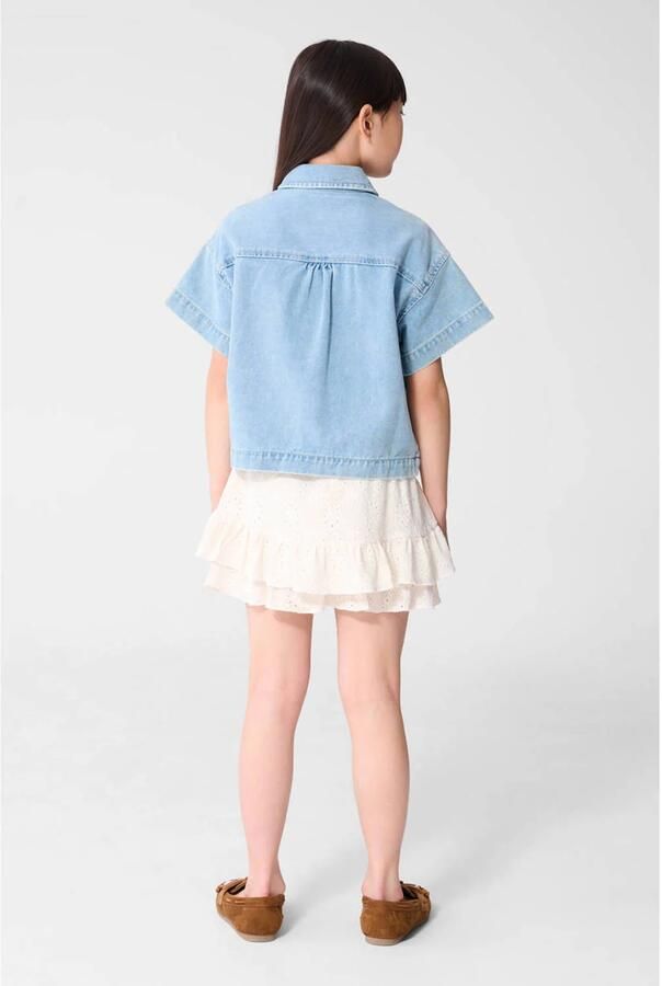 Shoeby blouse medium blue denim crochet - Foto 2