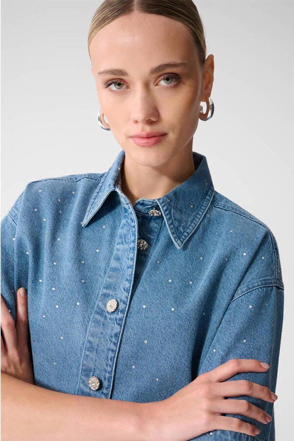 Shoeby blouse medium blue denim