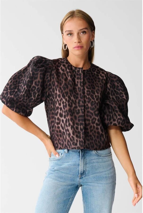 Shoeby blousetop bruin - Foto 1