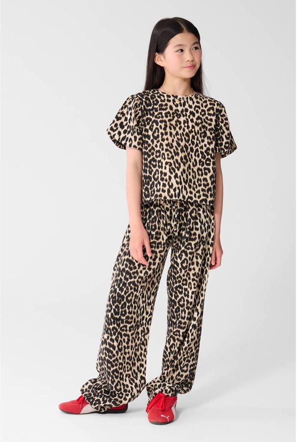 Shoeby blousetop met panterprint bruin - Foto 2