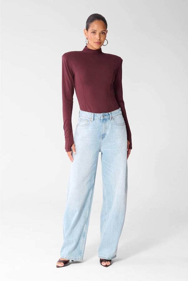 Shoeby body top donkerrood