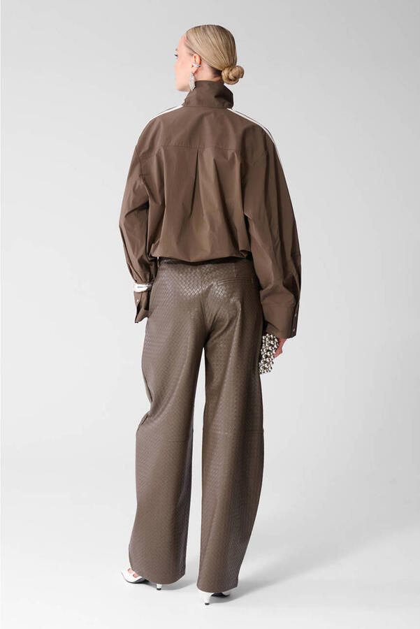 Shoeby bomberjack met logo bruin - Foto 2
