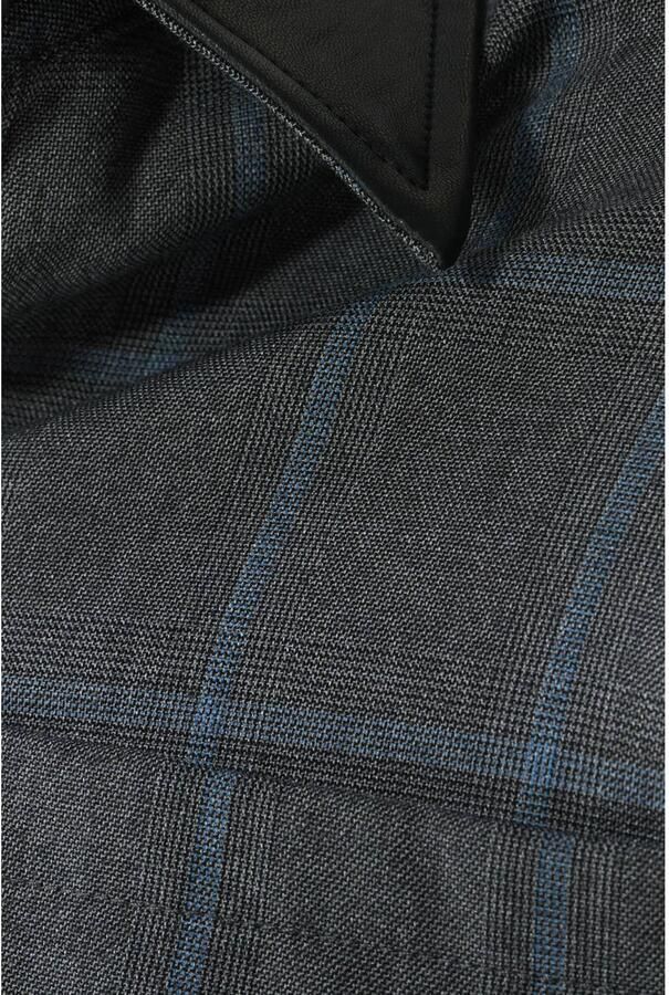 Shoeby boxy geruite blouse grijs - Foto 2