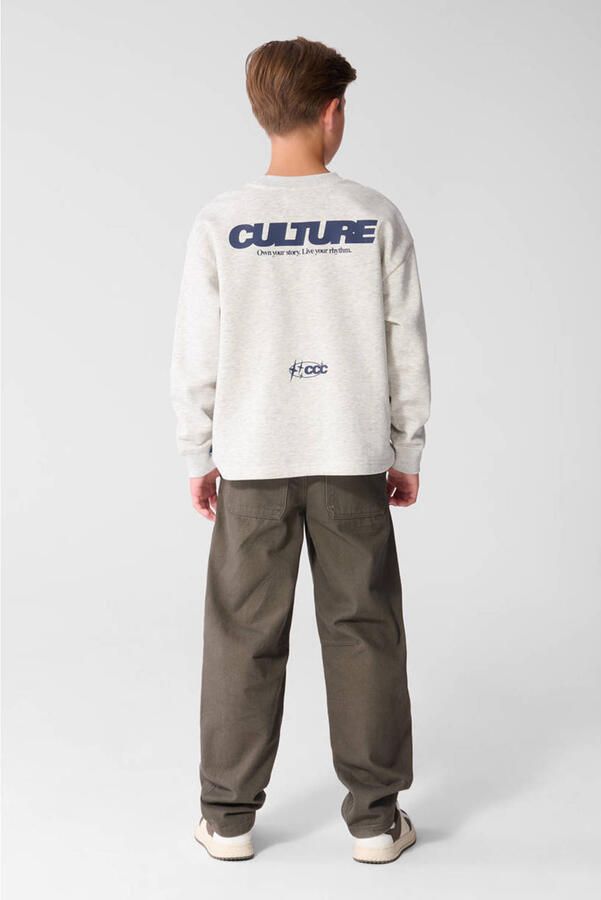 Shoeby barrel casual broek donkergroen - Foto 3
