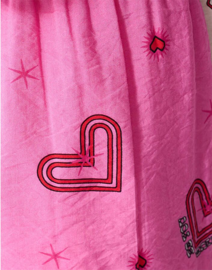 Shoeby casual short met hartjes roze - Foto 3