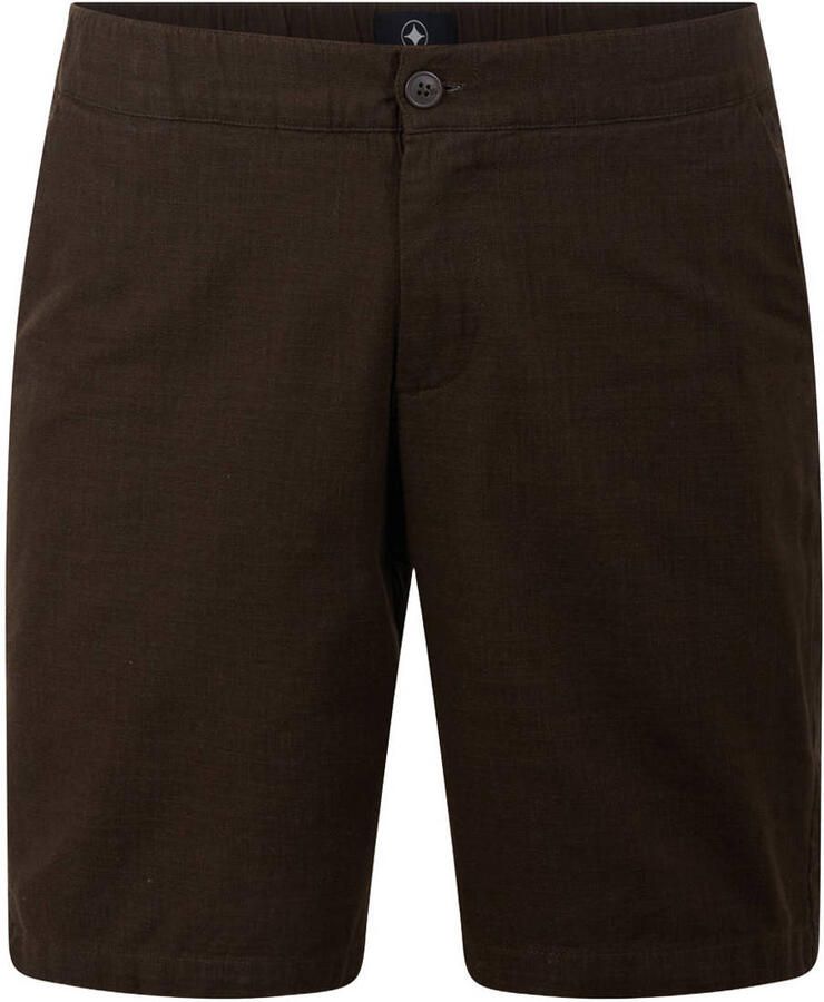 Shoeby chino short donkerbruin