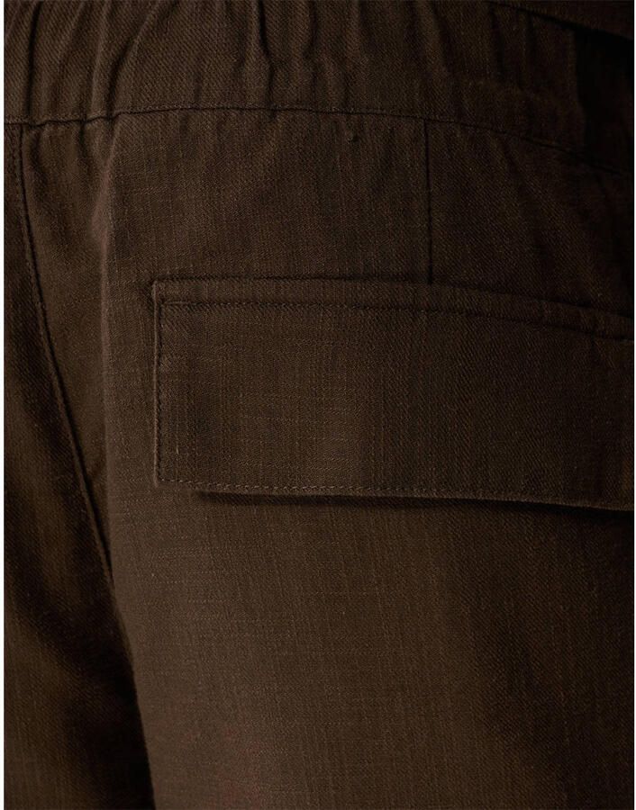 Shoeby chino short donkerbruin - Foto 2