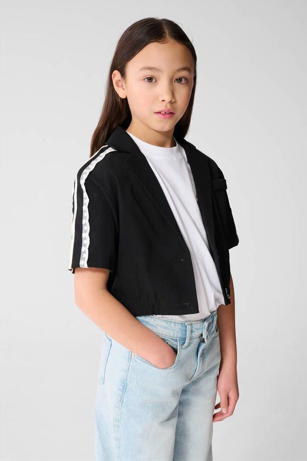 Shoeby cropped blazer zwart
