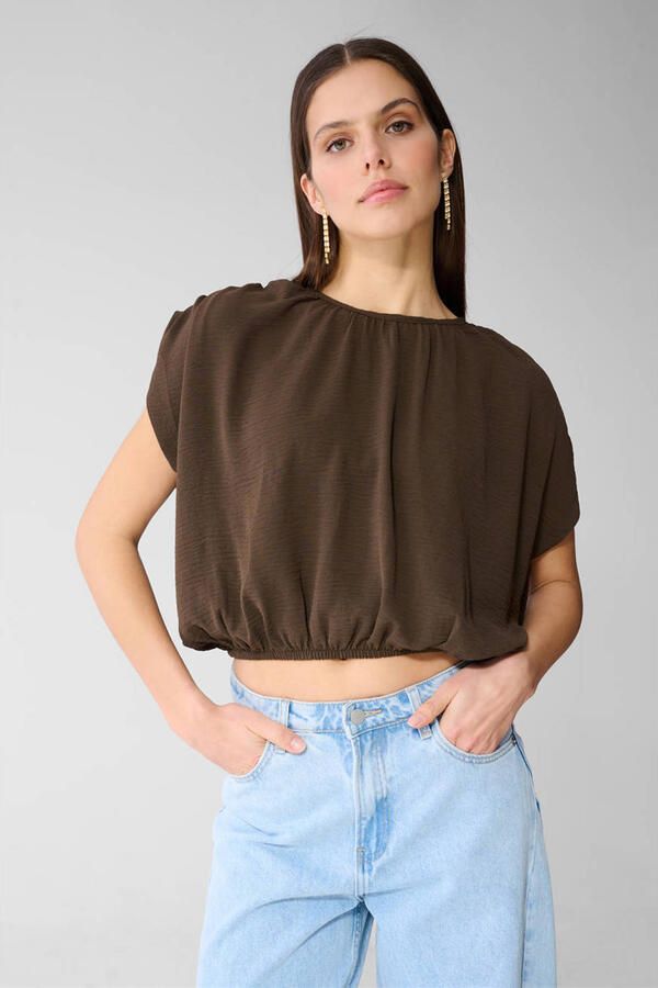 Shoeby cropped top bruin