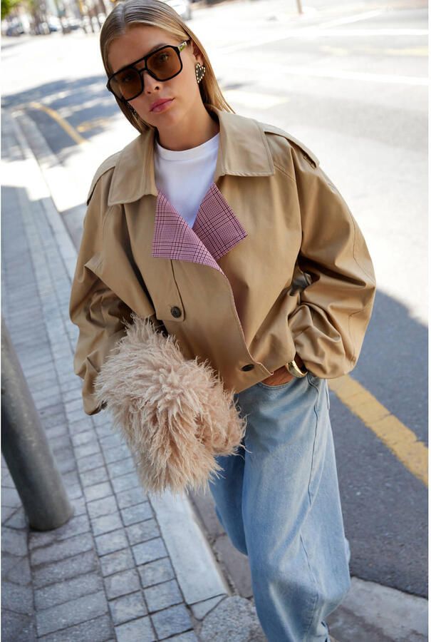 Shoeby cropped trenchcoat camel - Foto 3