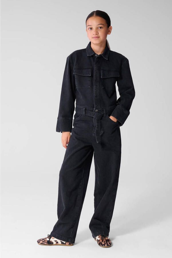 Shoeby denim jumpsuit zwart
