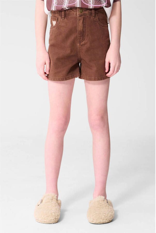 Shoeby denim short bruin