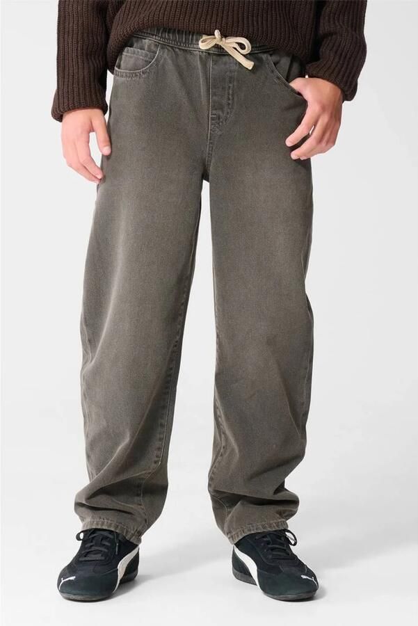 Shoeby denim sweatpant bruin Broek Effen - Foto 1