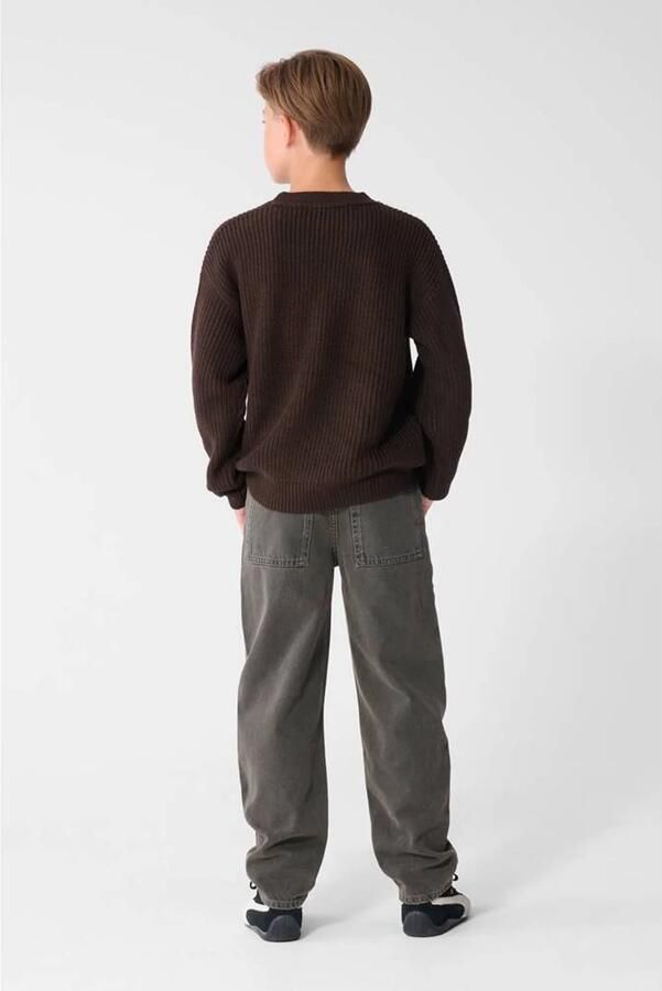 Shoeby denim sweatpant bruin Broek Effen - Foto 2