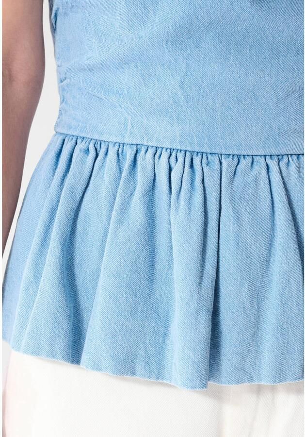 Shoeby denim top lichtblauw - Foto 2