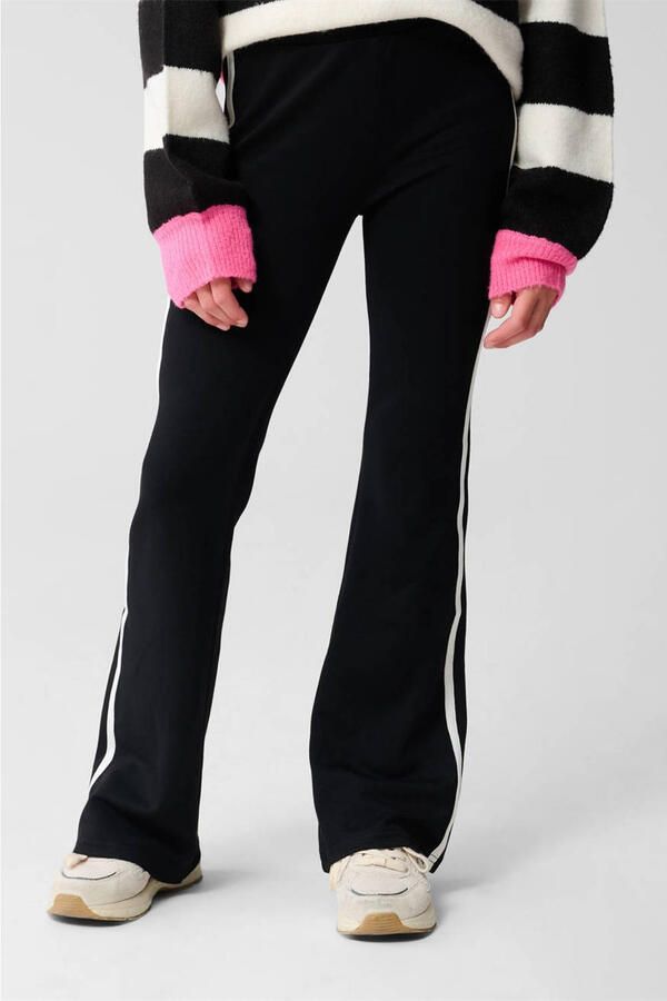 Shoeby flared casual broek zwart