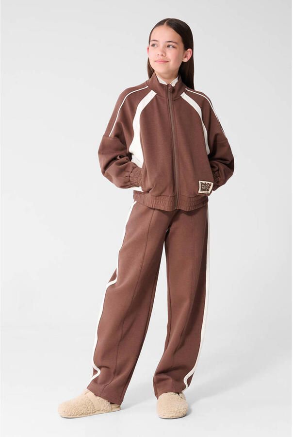 Shoeby relaxed fit fleecevest bruin - Foto 3