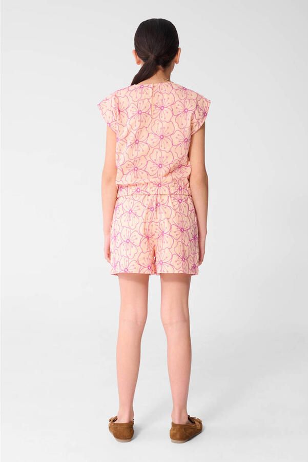 Shoeby gebloemde blousetop met borduursels zalm - Foto 2