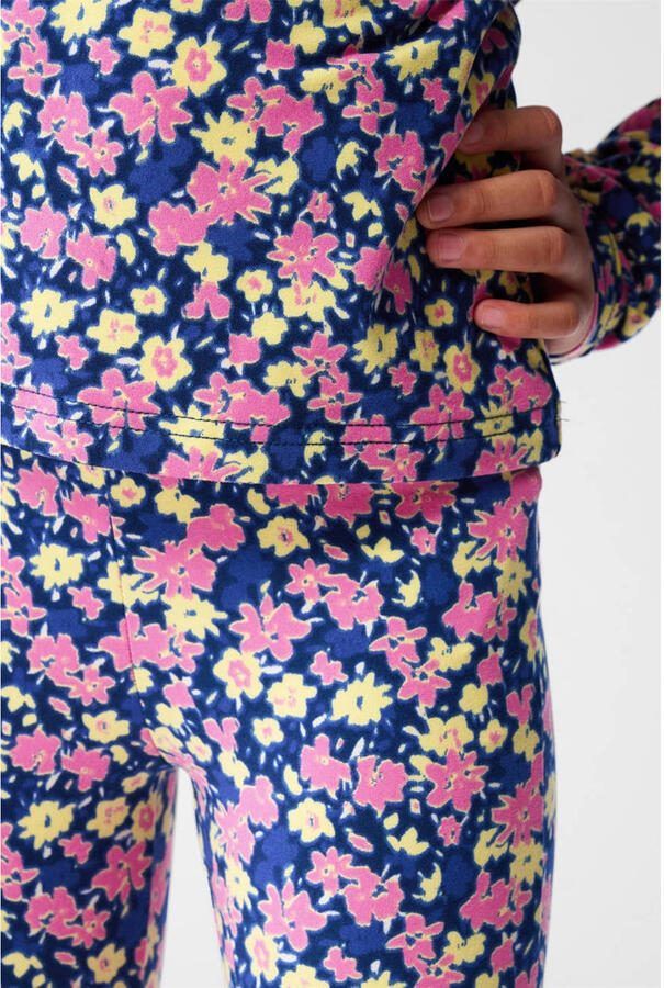 Shoeby gebloemde flared broek roze paars - Foto 2