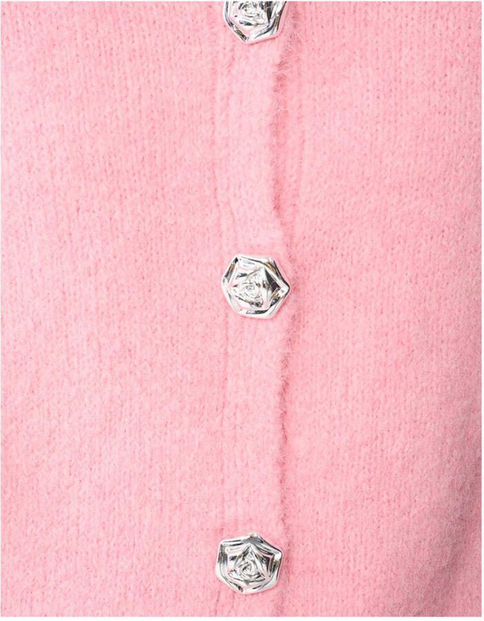 Shoeby gebreid vest roze - Foto 2