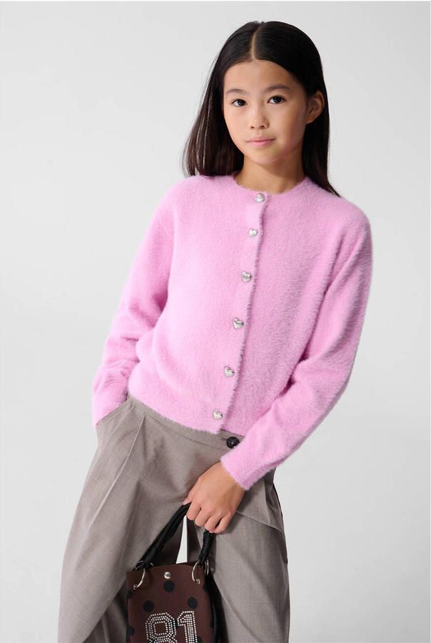 Shoeby gebreid vest roze